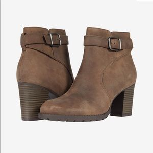 Dark Tan Leather Ankle Boots Verona Lark